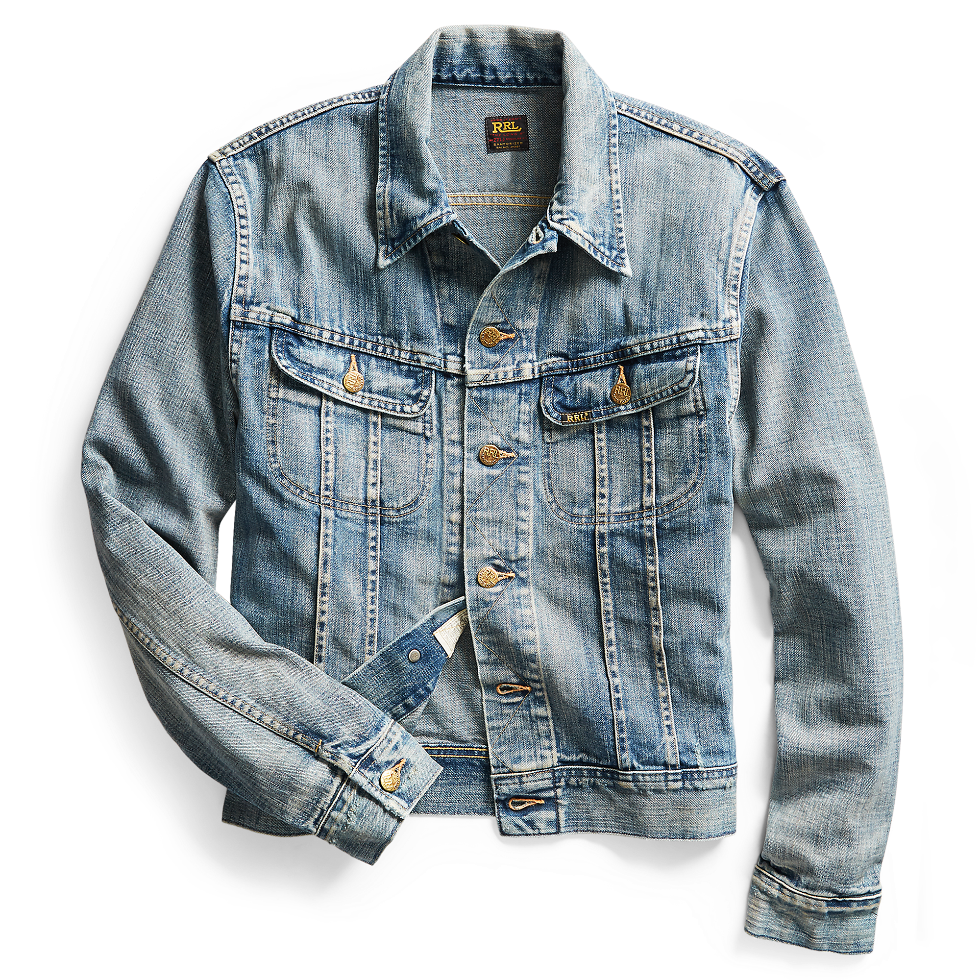 RRL - Leeland Indigo Denim Trucker Jacket – Louie RRL - Leeland Indigo Denim Trucker Jacket – Louie