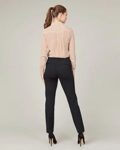 Model wearing Spanx - The Perfect Pant, Slim Straight in Classic Black 20254R - back.