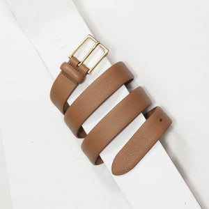 Anderson women's leather belt in tan.