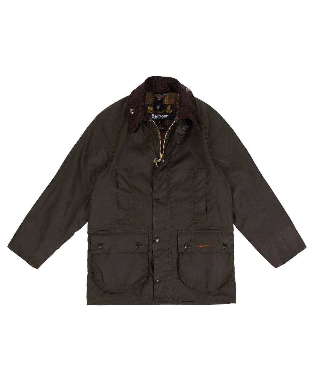 Barbour Youth Beaufort Jacket in Olive.