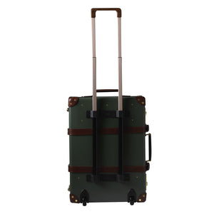 Globe-Trotter Centenary 20" Trolley case back view with handles extended.