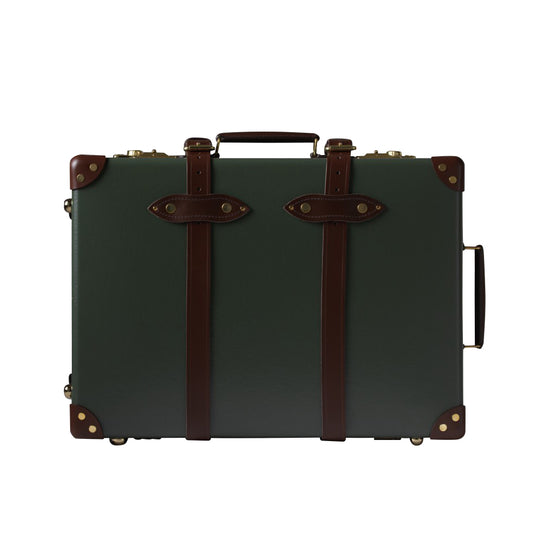 Globe-Trotter Centenary 20" Trolley case in green/brown.