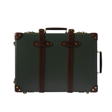 Load image into Gallery viewer, Globe-Trotter Centenary 20&quot; Trolley case in green/brown.
