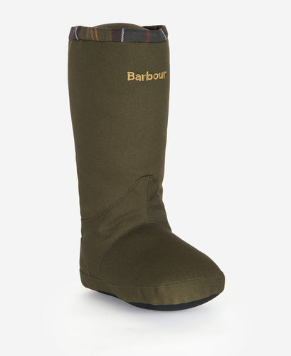 Barbour Wellington Boot Dog Toy in Green.