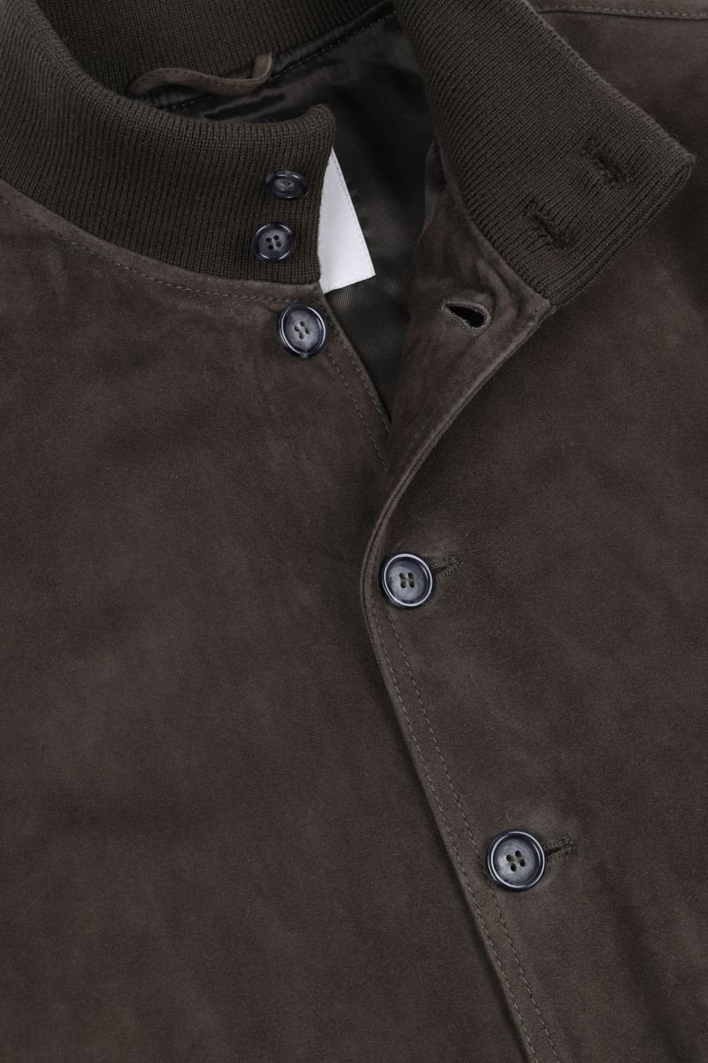 Valstar Suede Bomber Jacket in Muschio.