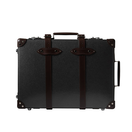 Globe-Trotter Deluxe 20" Trolley case in Caviar and Brown.