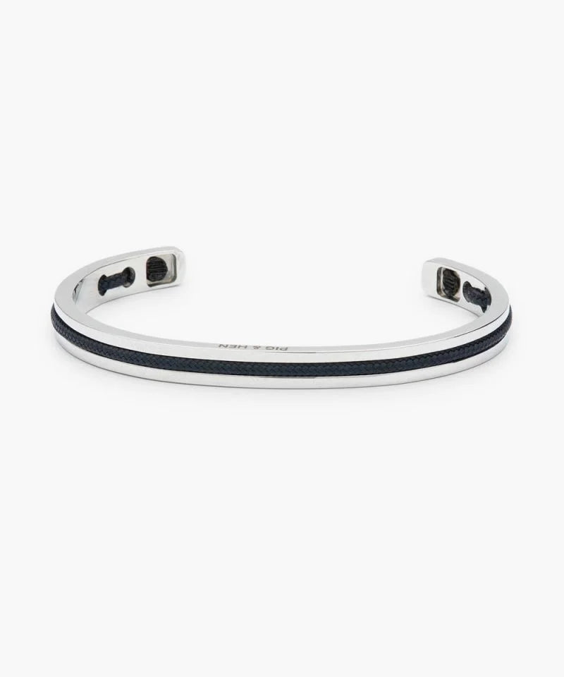 Pig & Hen - Navarch 6mm Bracelet in Navy/Silver.
