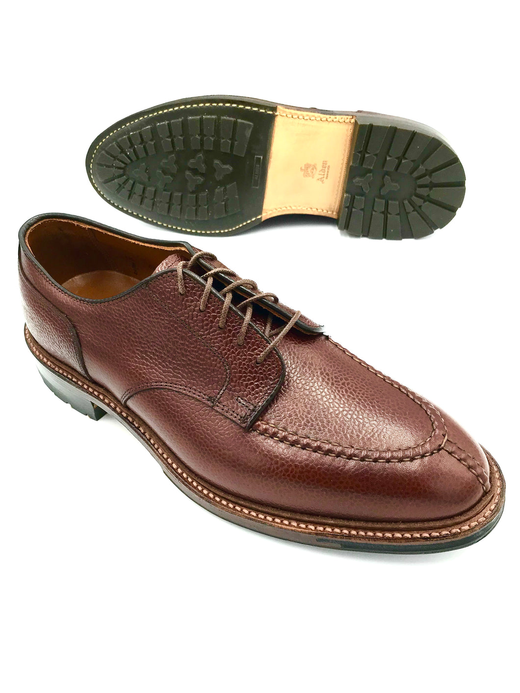 LaRossa Shoe and Alden special Norwegian make up D9604 in brown scotch grain.