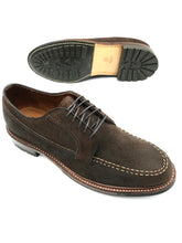Load image into Gallery viewer, LaRossa Shoe and Alden mocc toe speical make up in tobacco chamois.
