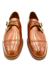 Load image into Gallery viewer, LaRossa Shoe and Alden monk strap shoe special make in burnished tan.
