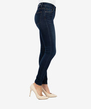 Load image into Gallery viewer, Model wearing KUT from the Koth Mia High Rise Toothpick Skinny Jean in Endless.
