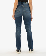 Load image into Gallery viewer, Model wearing Kut From The Kloth - Christine High Rise Straight Leg KP1677MA4 in Glowing Wash - back.
