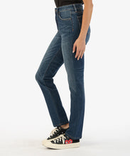 Load image into Gallery viewer, Model wearing Kut From The Kloth - Christine High Rise Straight Leg KP1677MA4 in Glowing Wash.
