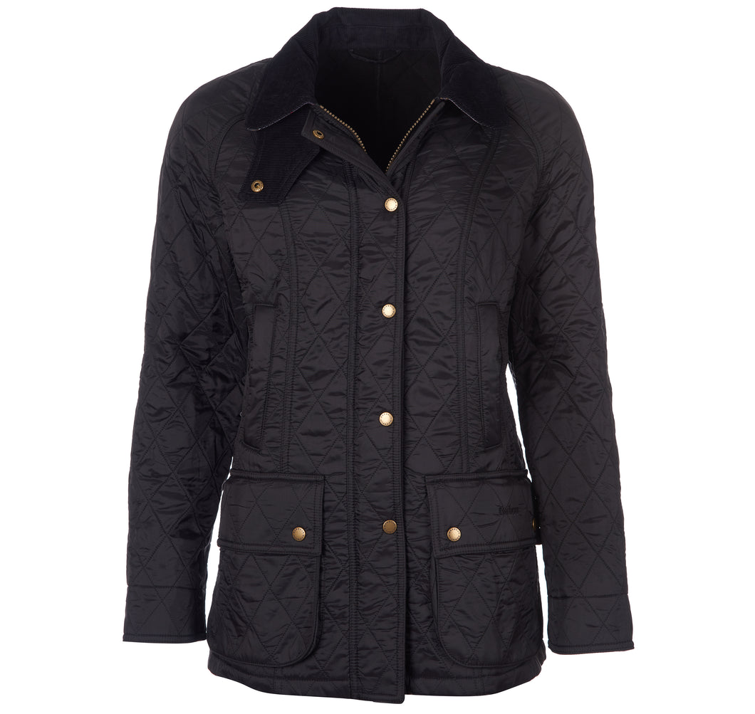Barbour Beadnell Polarquilt in black.
