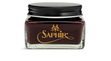 Load image into Gallery viewer, Saphir shell cordovan shoe cream in burgundy.
