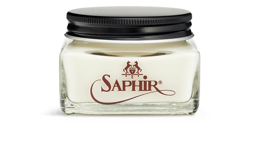 Saphir neutral shell cordovan cream.