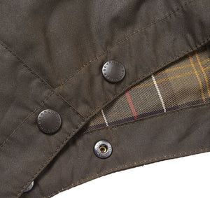 Barbour Classic Sylkoil Hood in olive.