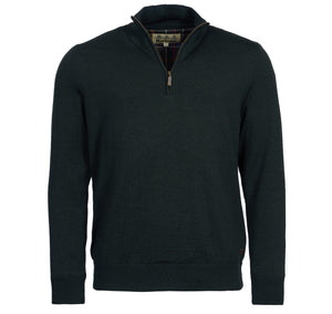 Barbour Gamlan Half - Zip Sweater in Olive.