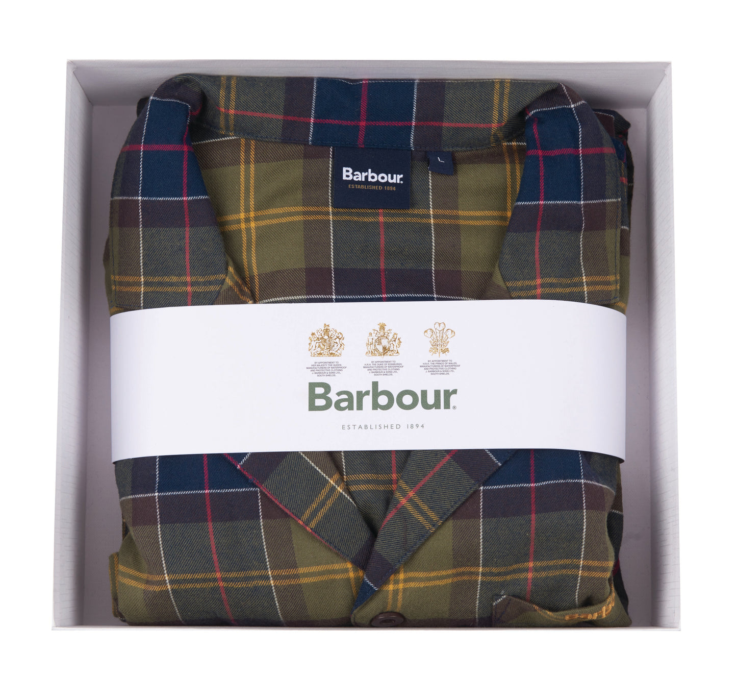 Barbour Laight PJ Set in Classic Tartan.