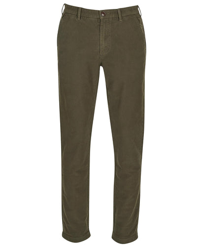 Barbour Neuston Moleskin Pants in Dark Olive.