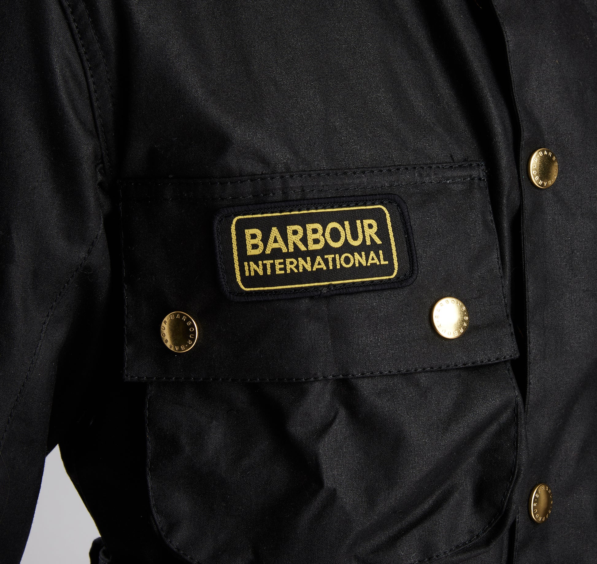 Barbour International Original Jacket in black.