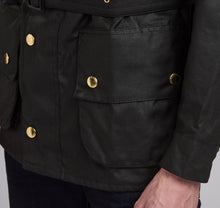 Load image into Gallery viewer, Model wearing Barbour International Original Jacket in black.
