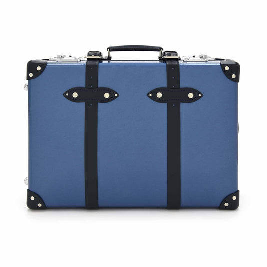 Globe-Trotter Deluxe 20" Trolley Case in Sapphire Blue.