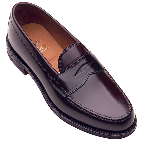 Alden 986 Shell Cordovan Penny Loafer in color 8.