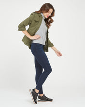 Load image into Gallery viewer, Model wearing Spanx - Jean-ish Ankle Leggings in twilight rinse.
