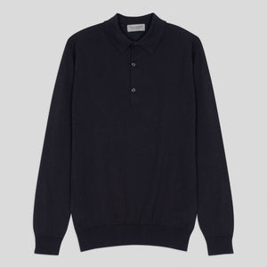 John Smedley - Bradwell L/S Shirt in Navy.