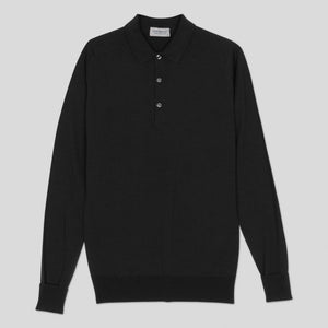 John Smedley - Cotswold L/S Shirt in Black.