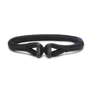 Pig & Hen Icy Ike Bracelet in black with black closure.