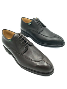Paraboot Tournier in Black pebble grain and Brown pebble grain
