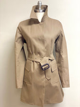 Load image into Gallery viewer, Mackintosh women&#39;s raincoat in tan. 
