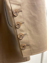 Load image into Gallery viewer, Mackintosh women&#39;s tan raincoat&#39;s sleeve.
