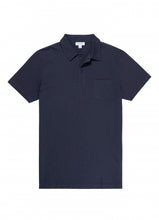 Load image into Gallery viewer, Sunspel Riviera Polo Shirt Navy.
