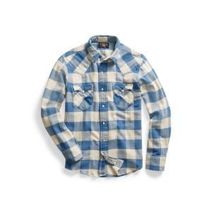 RRL - Long-sleeve Twill Plaid Buffalo Western Style Workshirt
