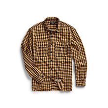 Load image into Gallery viewer, RRL Checked Twill Workshirt in Yellow/Black check.
