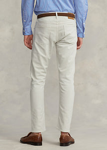 Model wearing POLO Ralph Lauren - Sullivan Slim Knitlike Chino Pant in Dove Grey. - back