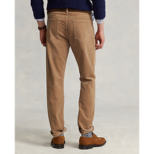 Load image into Gallery viewer, Model wearing Polo Ralph Lauren - Varick Slim Straight Stretch Corduroy 5-Pocket Pant in Vintage Tan - back.
