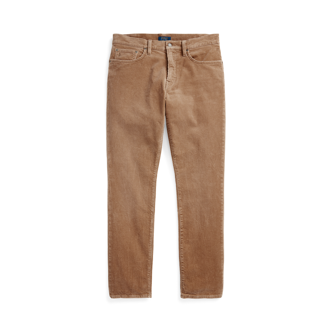 Polo Ralph Lauren - Varick Slim Straight Stretch Corduroy 5-Pocket Pant in Vintage Tan.