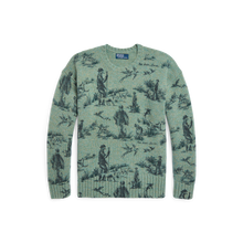 Load image into Gallery viewer, POLO Ralph Lauren - Original Label Wool Printed Crewneck Sweater in Novelty Motif (Stockport Amble).
