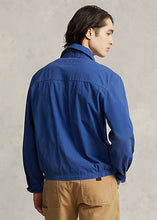 Load image into Gallery viewer, Model wearing POLO Ralph Lauren - Ralph&#39;s Marina Poplin Jacket in Vineyard Royal.
