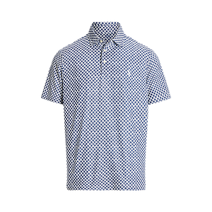 POLO Ralph Lauren - SS Lightweight Recycled Airflow Jersey Polo in Office Blue Gansett Foulard.