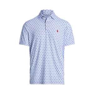 POLO Ralph Lauren - SS Lightweight Recycled Airflow Jersey Polo in CRMC WHT Bayberry Foulard.