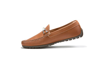 Riomar The Waterman Tan Slip on loafer side.